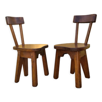 Brutalist style chairs