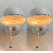 Pair Scandinavian wall sconces by Knud Christensen for ABO Randers, Denmark 1960s-1970s