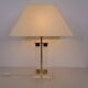Hollywood Regency Acrylic Glass & Brass Table Lamp, Italy, 1970s