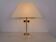 Hollywood Regency Acrylic Glass & Brass Table Lamp, Italy, 1970s
