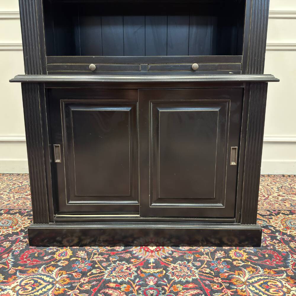 Classic English Black Bookcase