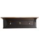 Oak shelf coat rack