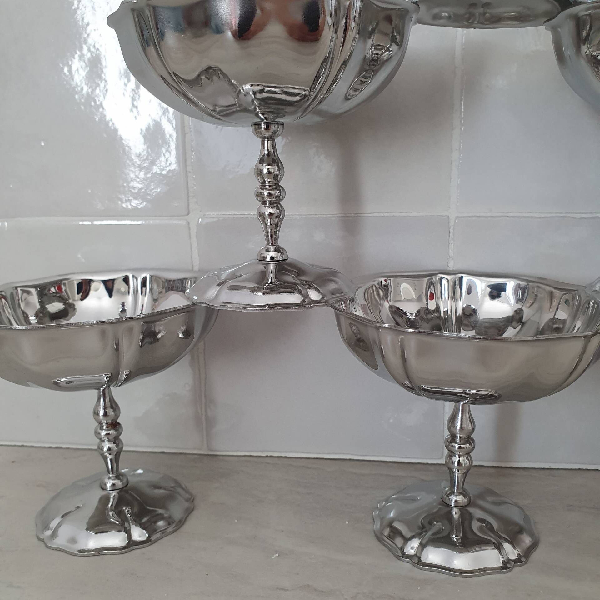 Coupes à dessert glace en inox