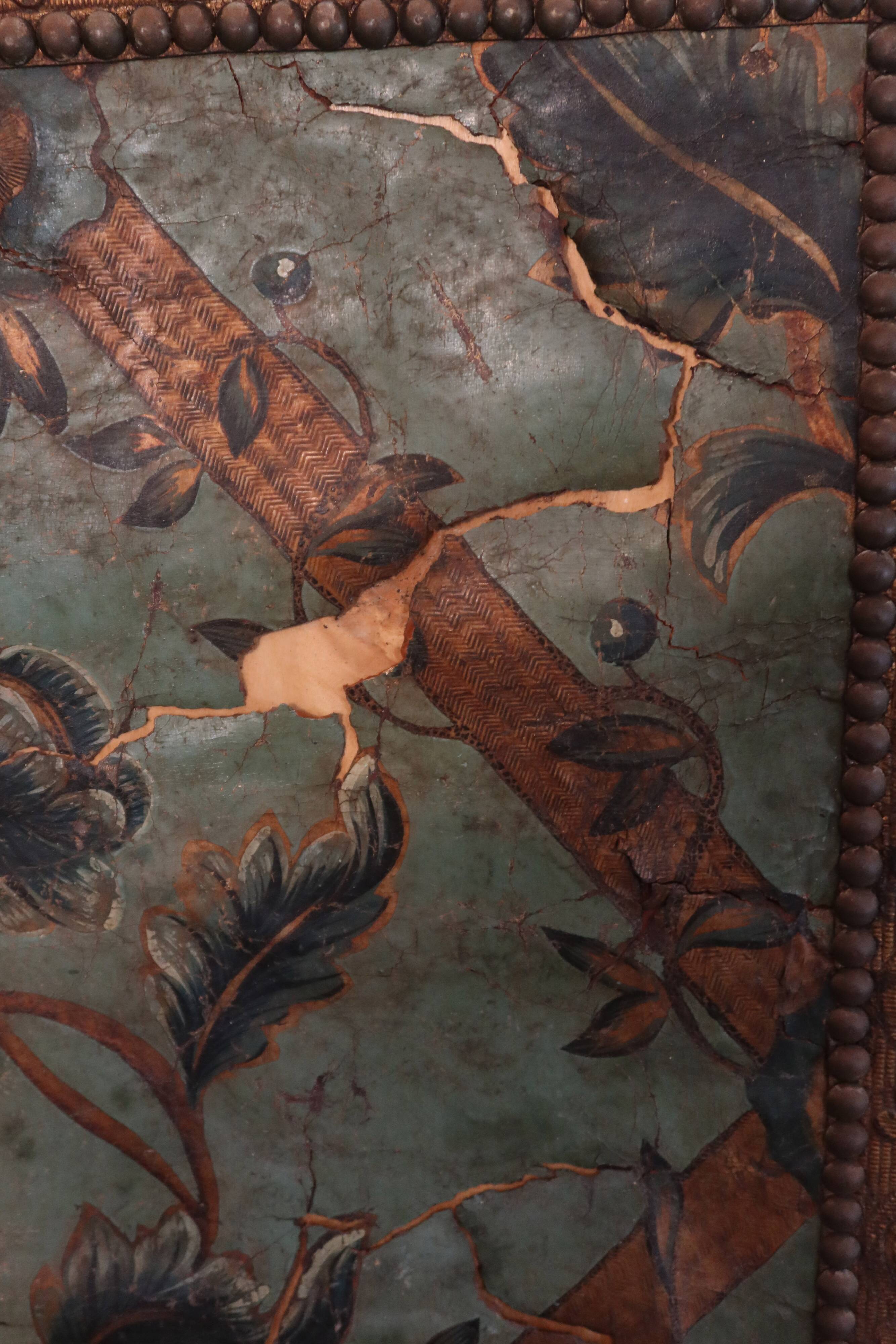 17th century Cordoba leather screen