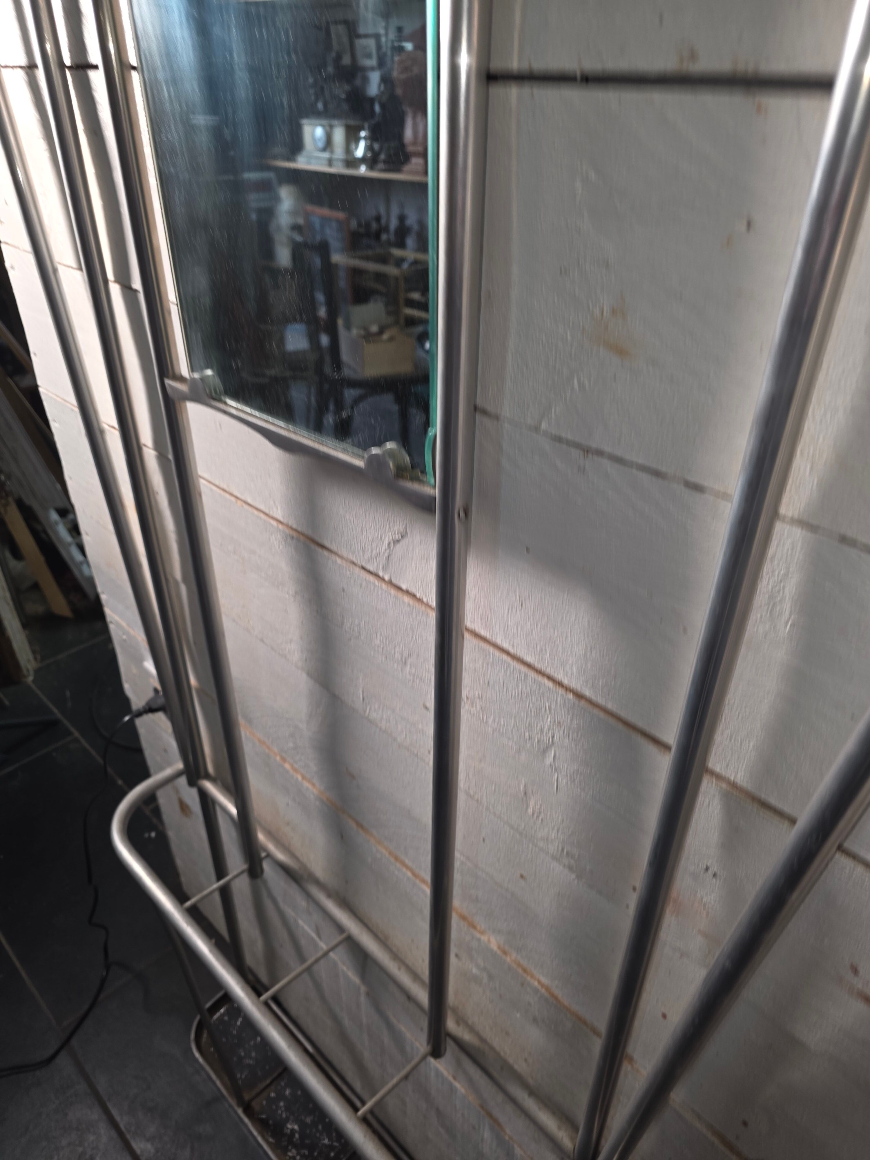 Aluminium coat rack from the 1950s.