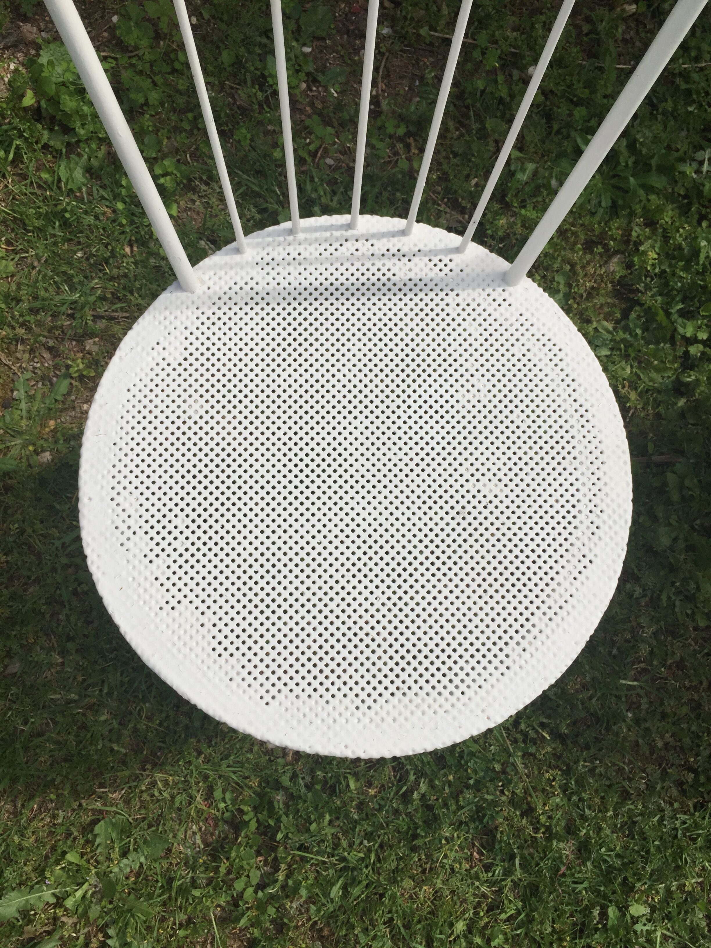 Lot of  3 metal garden chairs