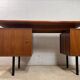 Vintage wooden desk with bleacher on the side