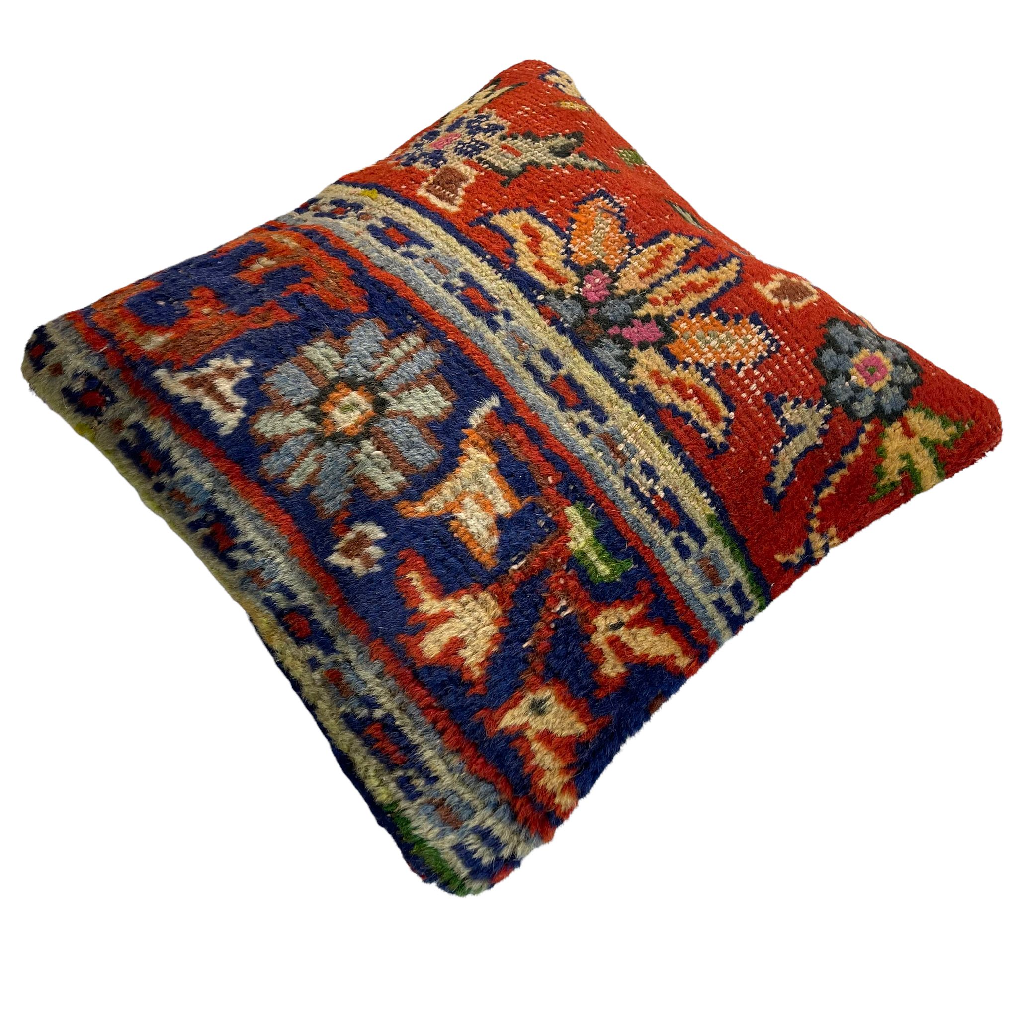 Housse de coussin de tapis turc vintage 45 x 45 cm