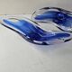 Set of 2 blue glass bowls in the style of Murano - Handmade