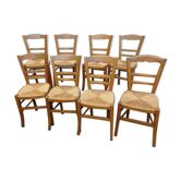 lot 8 old chairs mulched