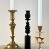 Scandinavian wooden candle holder,