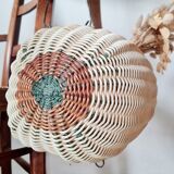 Rattan messenger bag