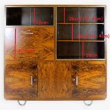 Restored Bauhaus Tubular Steel Cabinet with Secretary by R. Slezak, 1930s