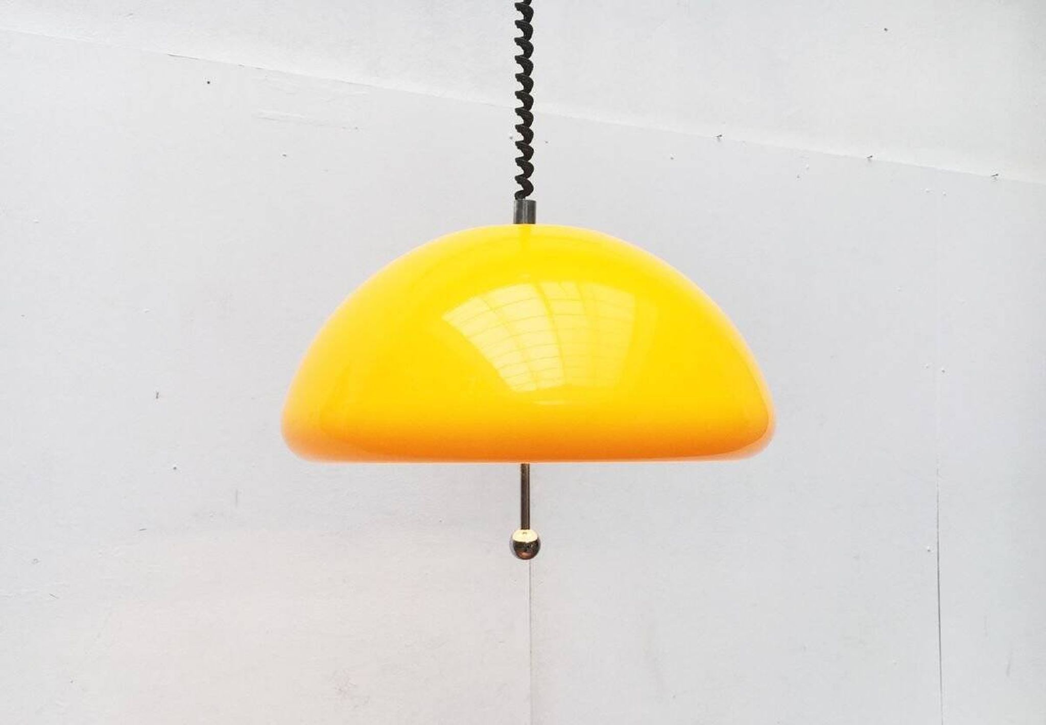 Lampe suspendue Space Age Cabras par Luigi Massoni pour Guzzini