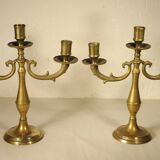Pair of brass candlesticks