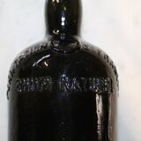 Old smoked glass bottle