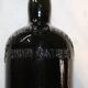 Old smoked glass bottle