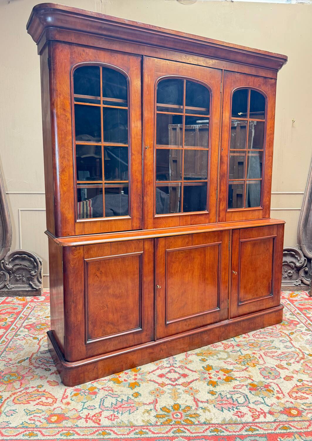 Bibliothèque en acajou du XIX eme siècle