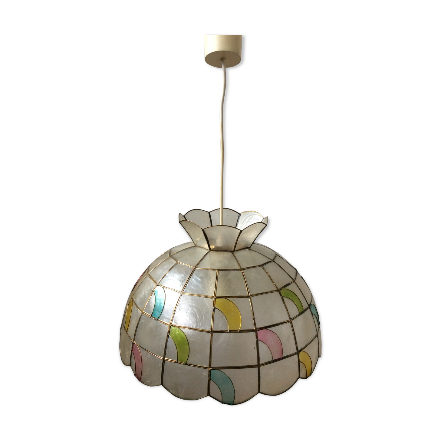Suspension en nacre vintage