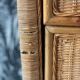 Commode vintage en rotin