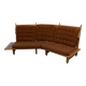Curved sofa by Guillerme et Chambron for Votre Maison