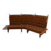 Curved sofa by Guillerme et Chambron for Votre Maison