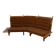 Curved sofa by Guillerme et Chambron for Votre Maison
