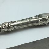 Box of cutlery with leg / roast silver filled.