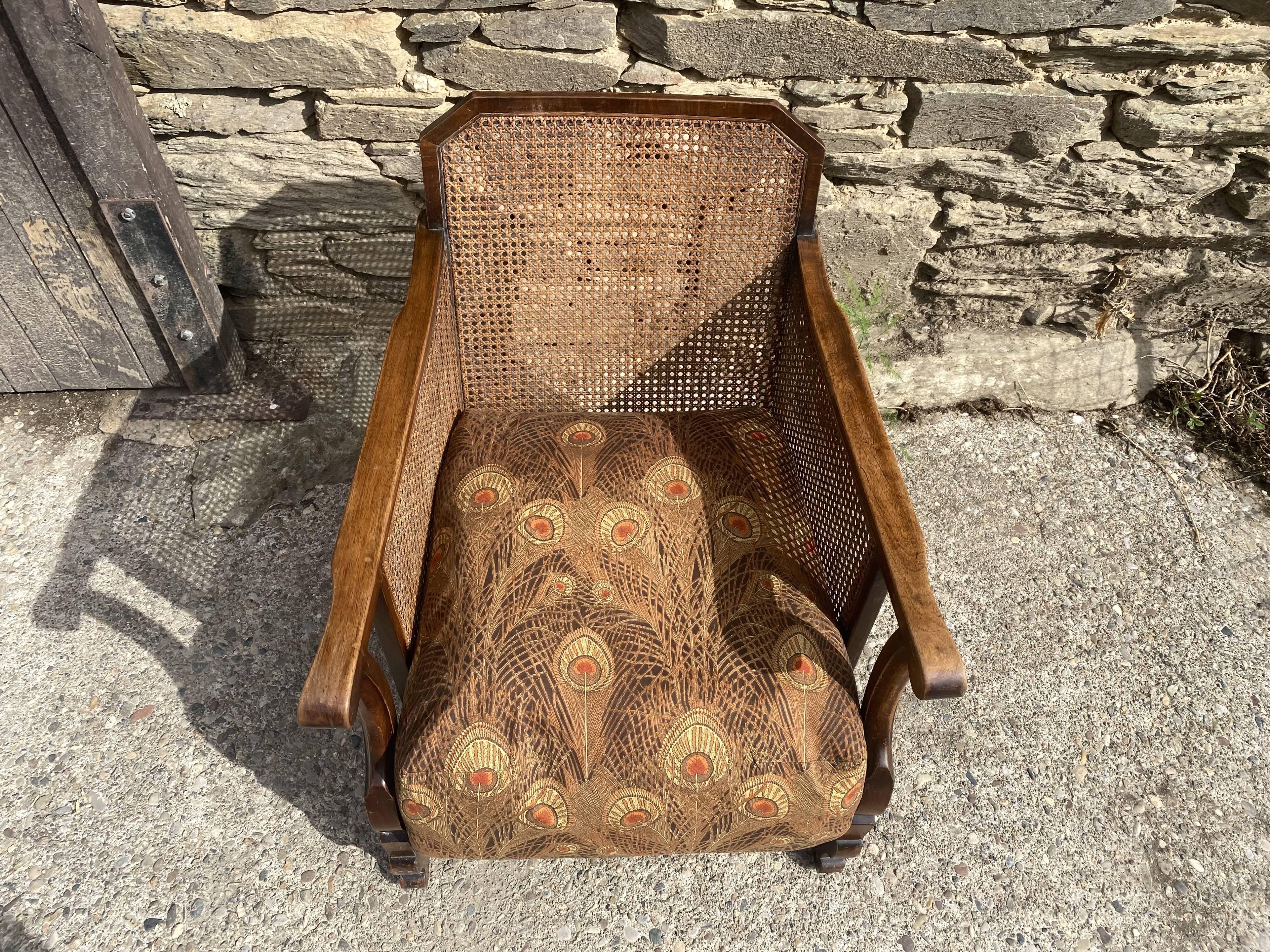 English armchair type Chippendale with cushion