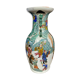 Porcelain baluster vase has polychrome decoration  China 1900
