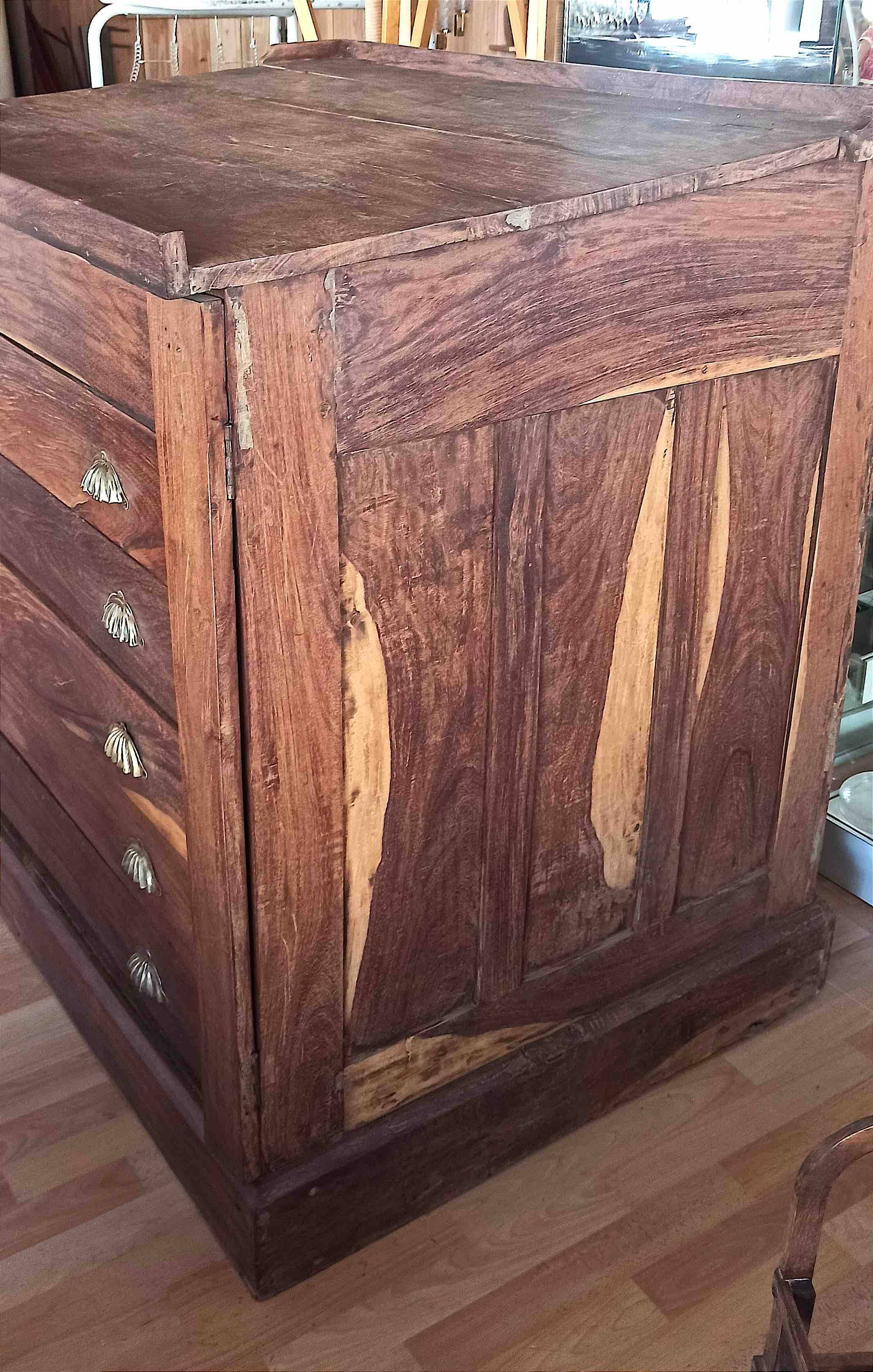 19th century East India Company map cabinet Width 122 cm