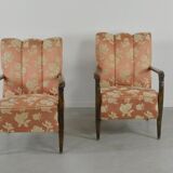 Set of 2 Swedish sculptural armchairs from the 1950s