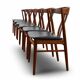 Set of 6 Danish Teak Chairs by Carl Ewent Ekstrom 1960
