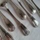 12 Large Silver-Plated Metal Spoons Boulenger Table Cutlery