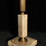 Onyx and Travertine Table Lamp Base