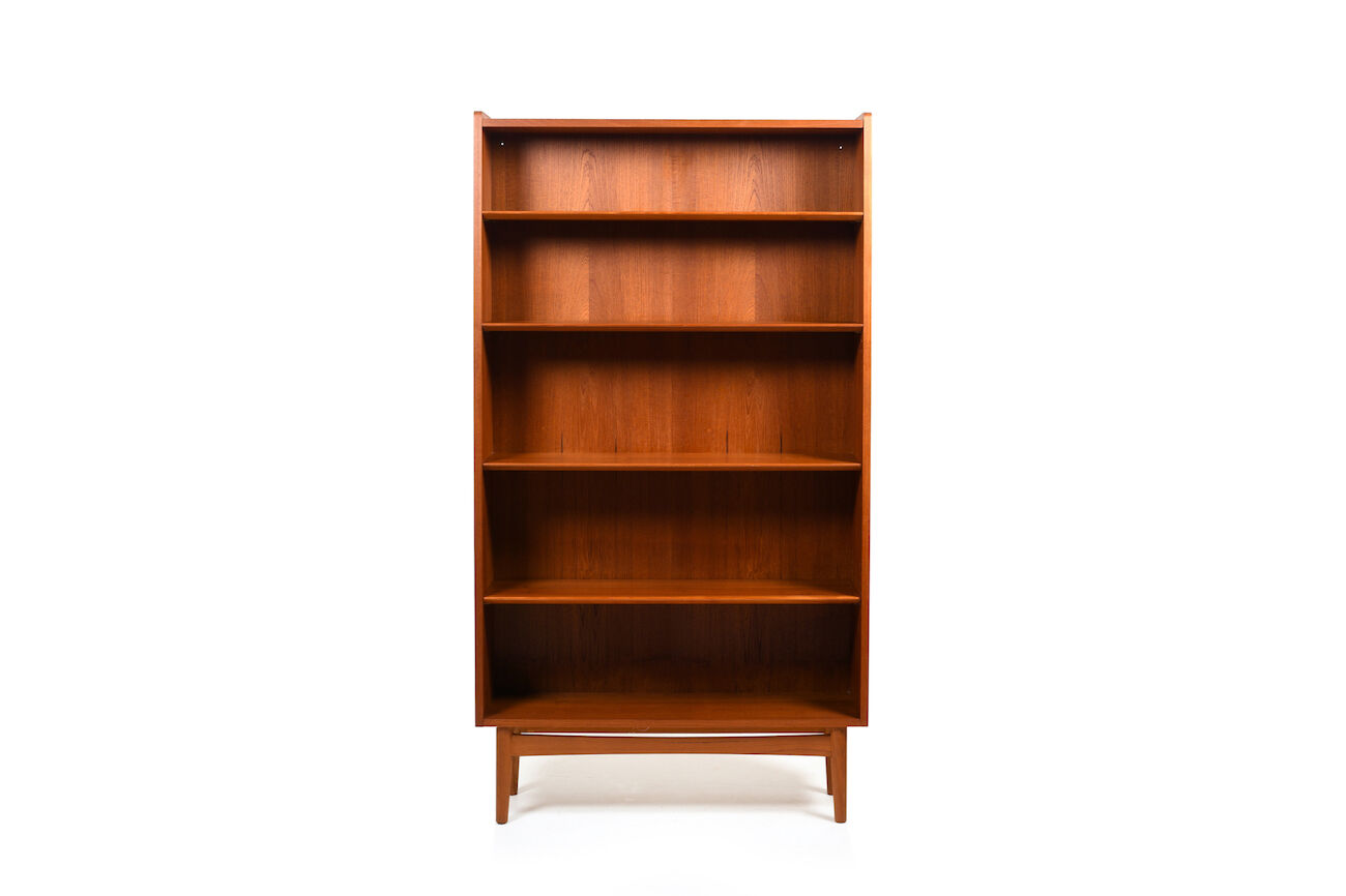 Mid Century Danish Conical Bookcase in Teak by Johannes Sorth
