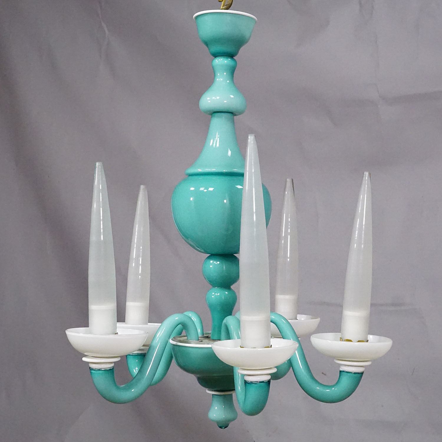 Murano glass chandelier by Gio Ponti for Venini, 1940s