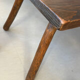 Table with its 4 brutalist chairs from the 1960s.