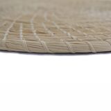 Table set or underside made of natural fiber