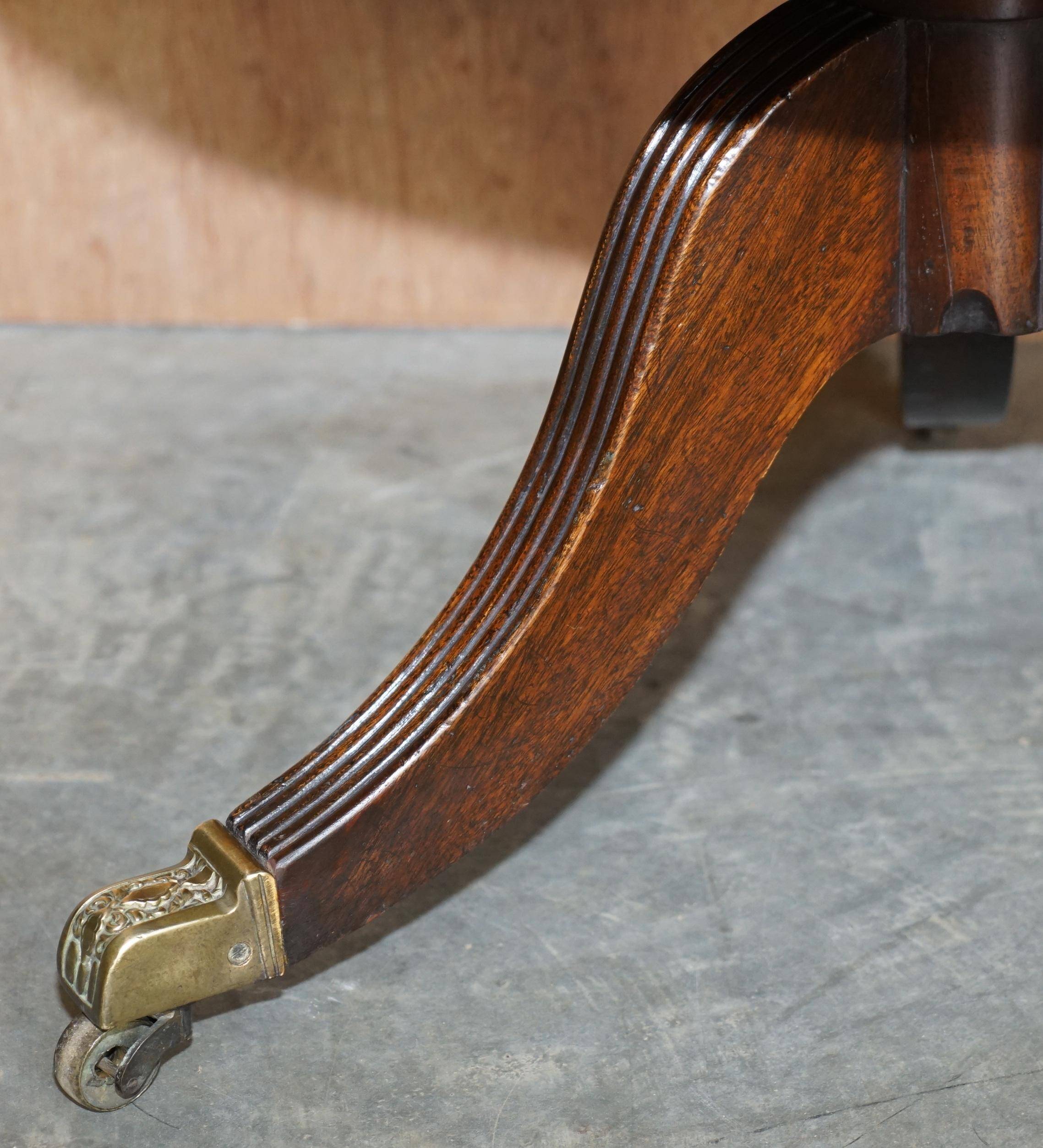 Restored hardwood revolving library circa 1810 Regency