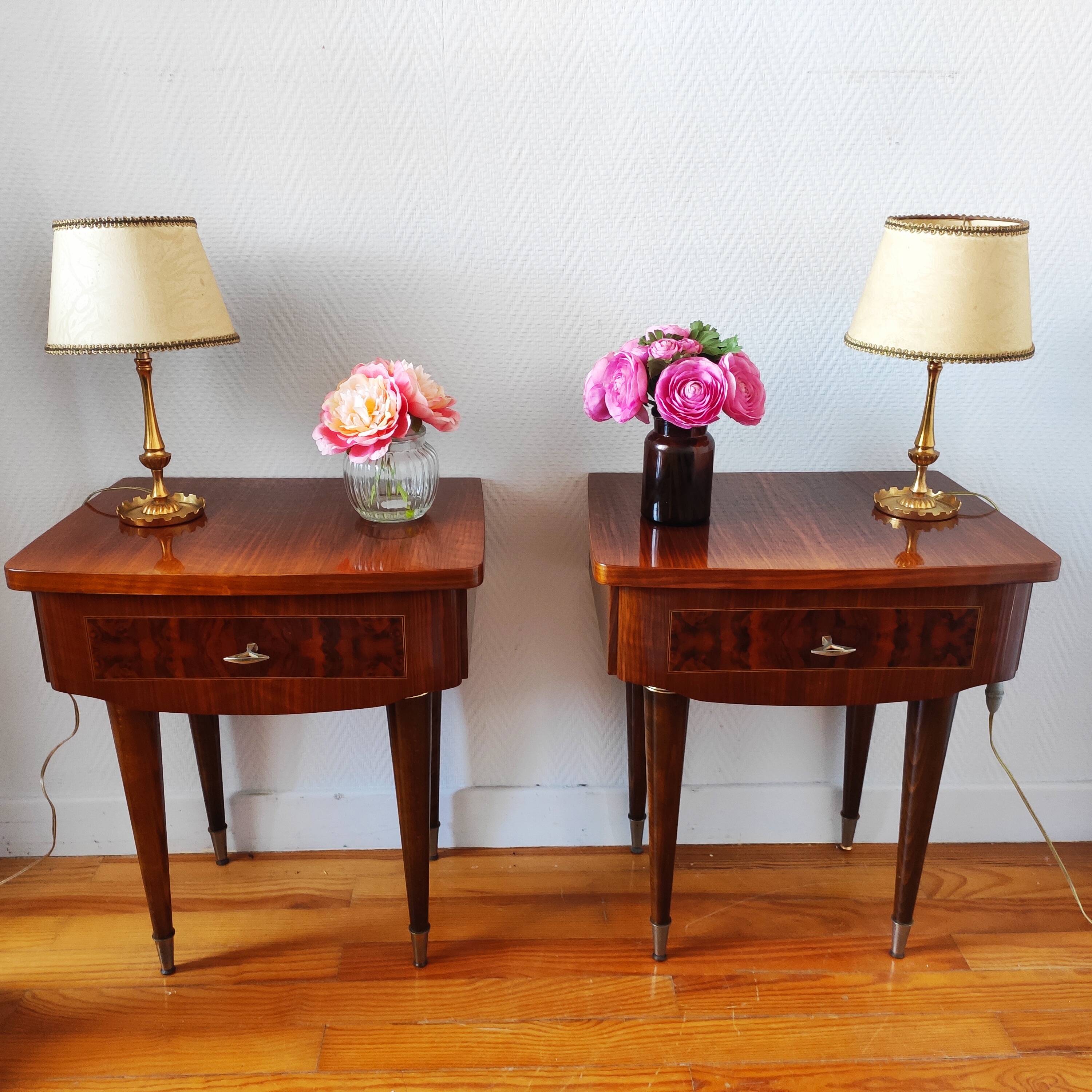 Pair of 1960 bedside tables