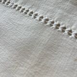 Large antique monogrammed flat sheet