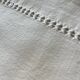 Large antique monogrammed flat sheet