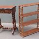 Antique wall shelf, late 19th century, faux bamboo.