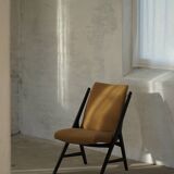 Pair of armchairs from the 50s-60s in boucle, mid-century Swedish design.