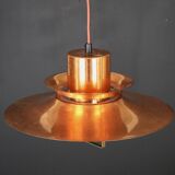 Scandinavian midcentury Design Lamp by Vitrika | solid copper black style | 1960s | Scandinavian
