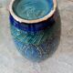 Superb vase in vintage blue ceramic bitossi in rimini
