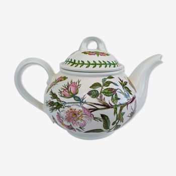 Faîence teapot portmeirion made in england décor botanic garden