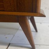 Enfilade en chêne pieds compas