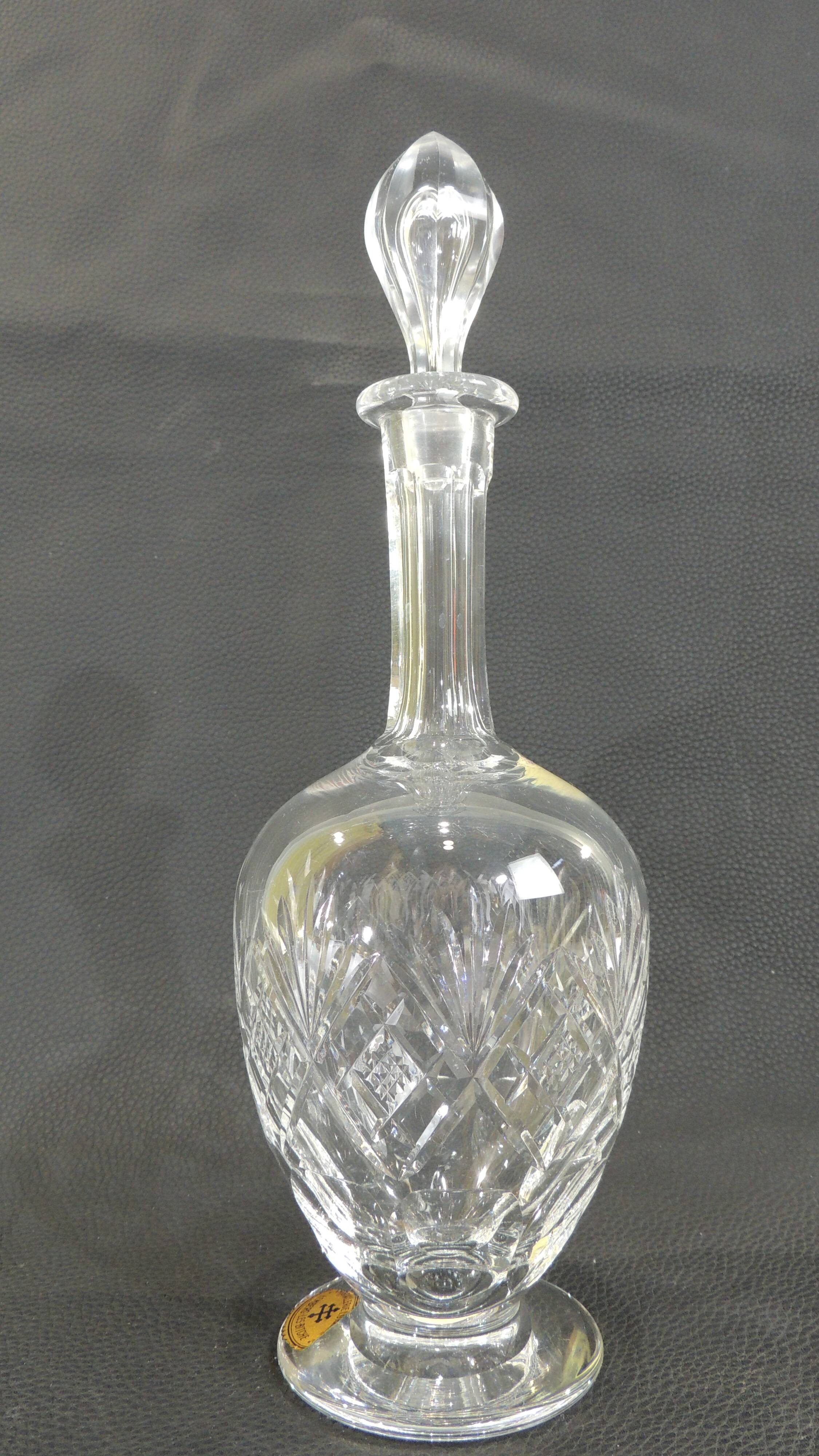 St Louis crystal wine carafe, Massenet model./vintage